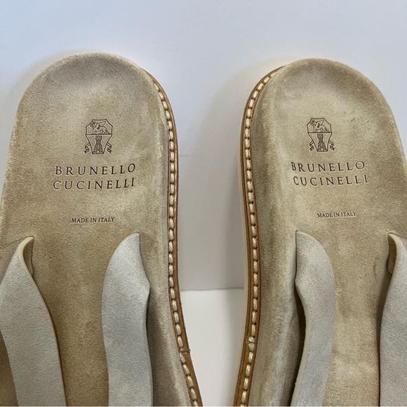 BRUNELLO CUCINELLI Suede Leather Flip
Flop Sandals main image 3
